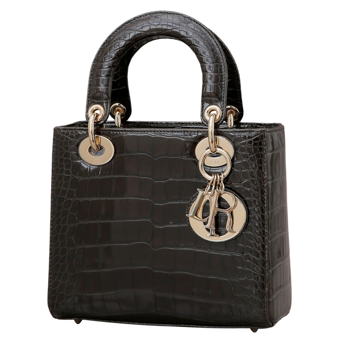 CHRISTIAN DIOR(USED)크리스찬디올 엘리게이터 레이디디올 스몰